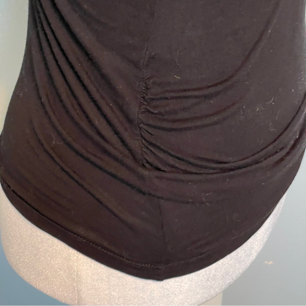 H&M Women’s Black Lace Long Sleeve Top Romantic Blouse Goth Chic Classic Medium - Picture 4 of 8